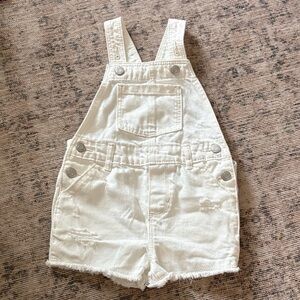 Gap Baby Girl White Denim Kids Overalls